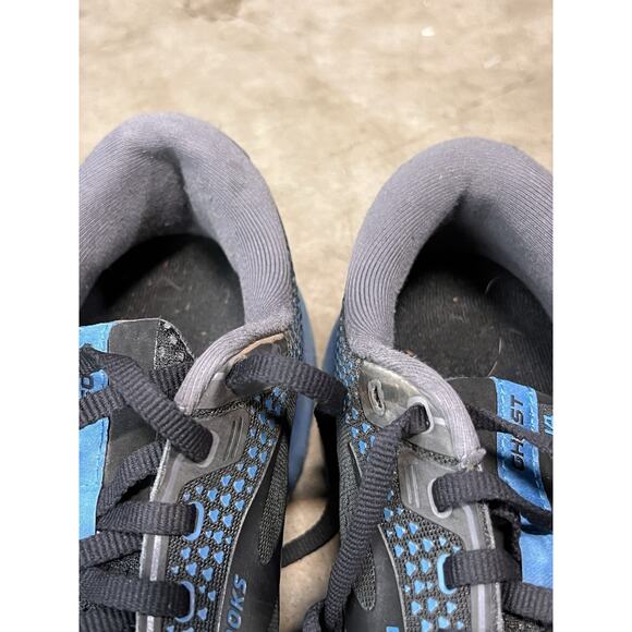 Brooks Ghost 14 Black Blue Running Comfort Athletic Shoes Mens Size 11 - Picture 7 of 10